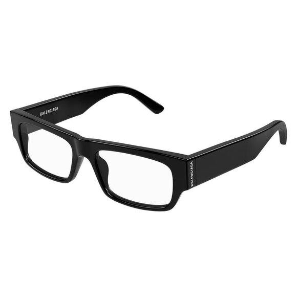 New Authentic  BALENCIAGA Everyday Black Square BB0304O 001 Glasses Women - Picture 1 of 5